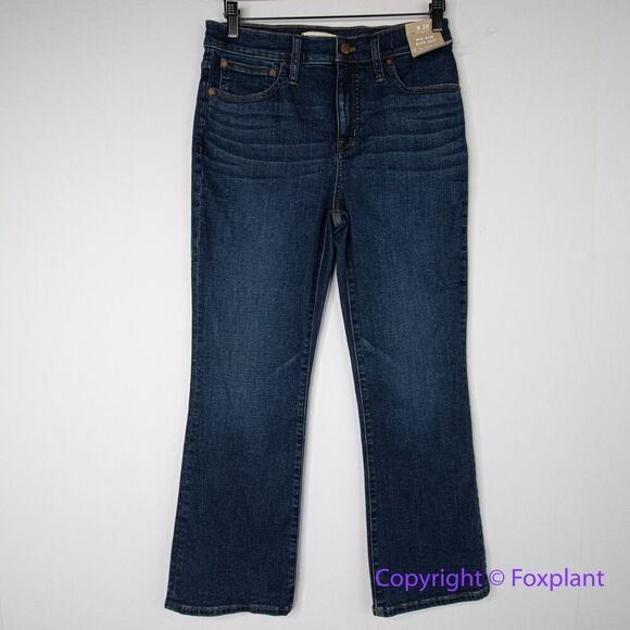 New! Madewell mid rise Kick Out Crop Jeans colleton wash, size 28 - Picture 3 of 15